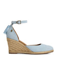 Fairfax & Favor Monaco Wedge - Sky Blue