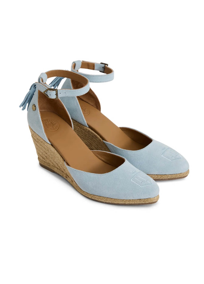 Fairfax & Favor Monaco Wedge - Sky Blue