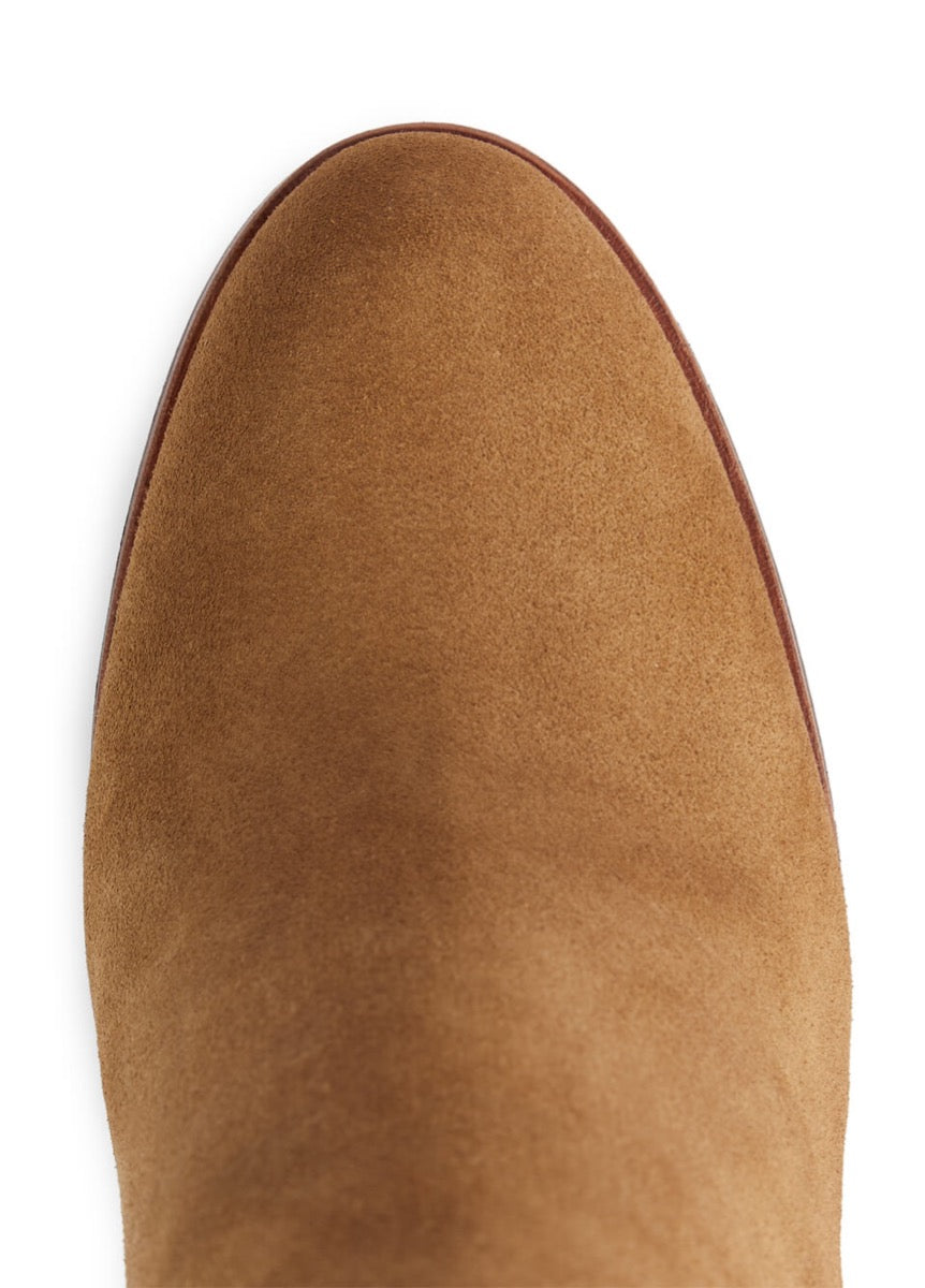 Fairfax & Favor High Heeled Regina Narrow Fit Suede Boot - Tan