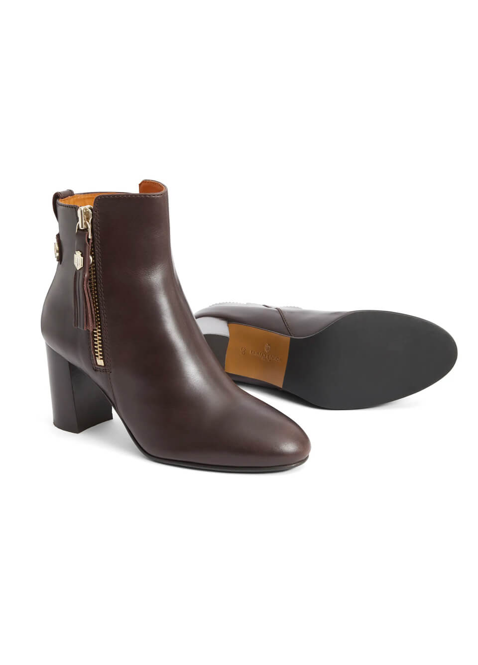 Fairfax & Favor Oakham Ankle Boot - Mahogany Leather