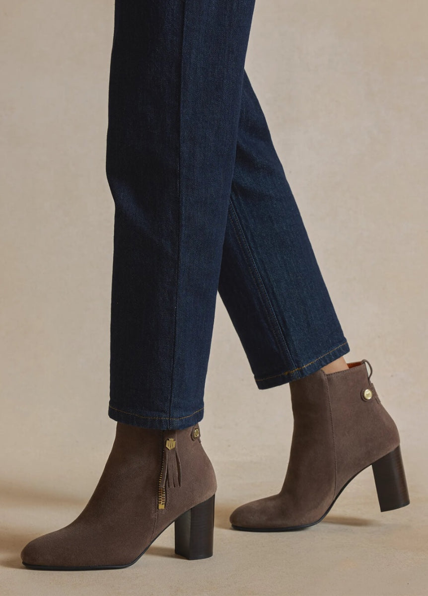 Fairfax & Favor Oakham Ankle Boot - Deep Taupe