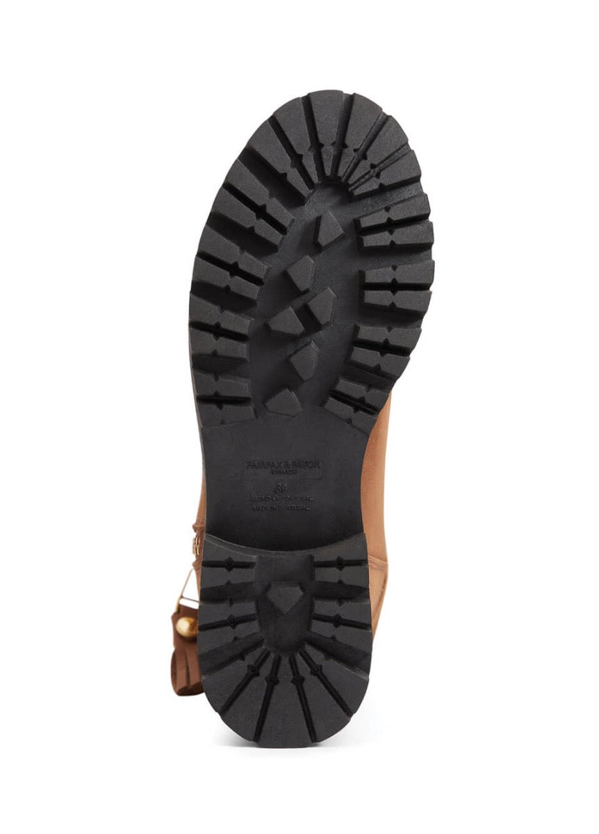 Fairfax & Favor Paris Shearling Lined Boot - Cognac