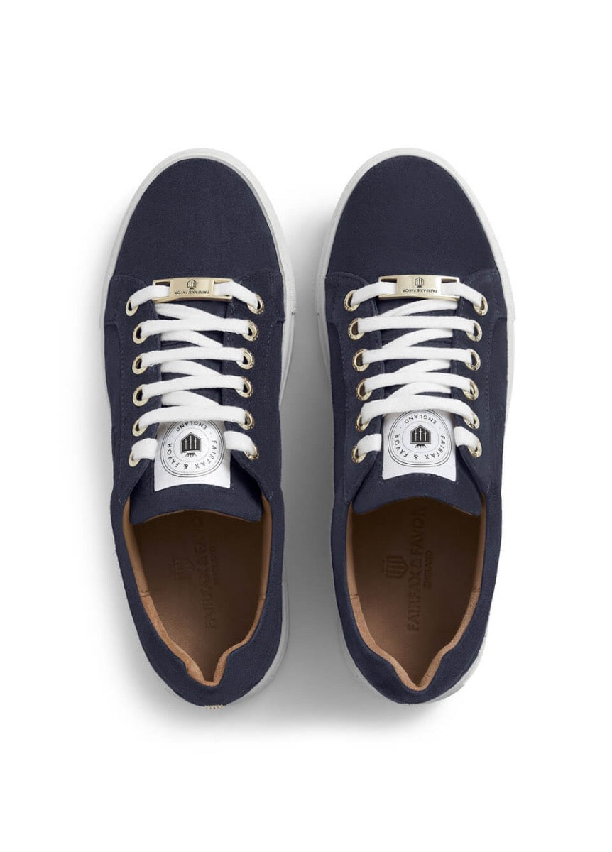 Fairfax & Favor Richmond Trainer - Navy Suede