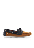 Fairfax & Favor Salcombe Deck Shoe - Tan/Navy