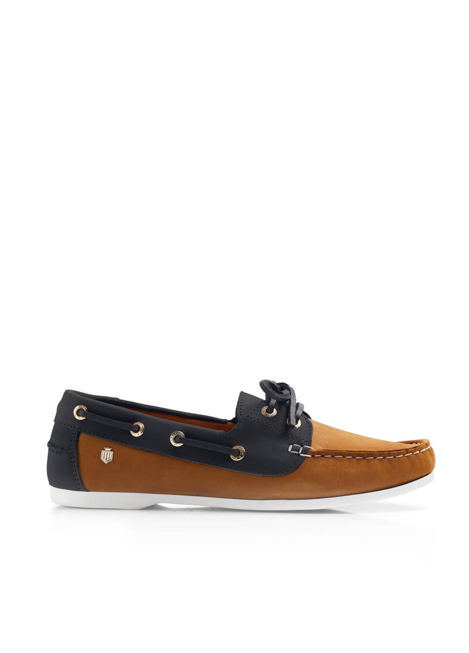Fairfax & Favor Salcombe Deck Shoe - Tan/Navy