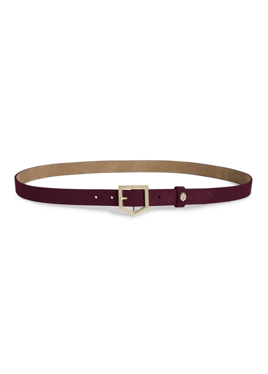 Fairfax & Favor Sennowe Suede Belt - Elderberry