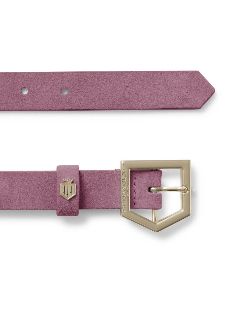 Fairfax & Favor Sennowe Suede Belt - Heather