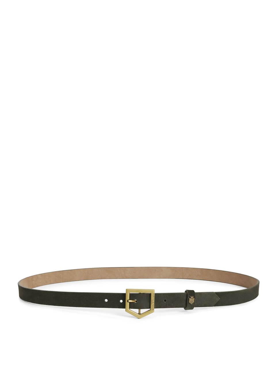 Fairfax & Favor New Sennowe Suede Belt - Moss Green