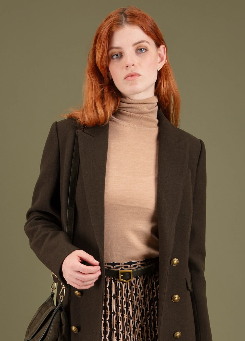 Fairfax & Favor New Sennowe Suede Belt - Moss Green