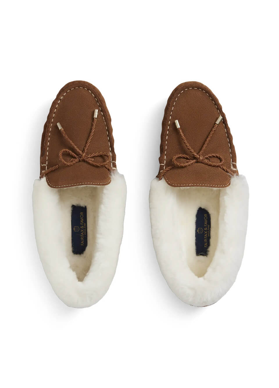 Fairfax & Favor Henley Shearling Slipper - Tan