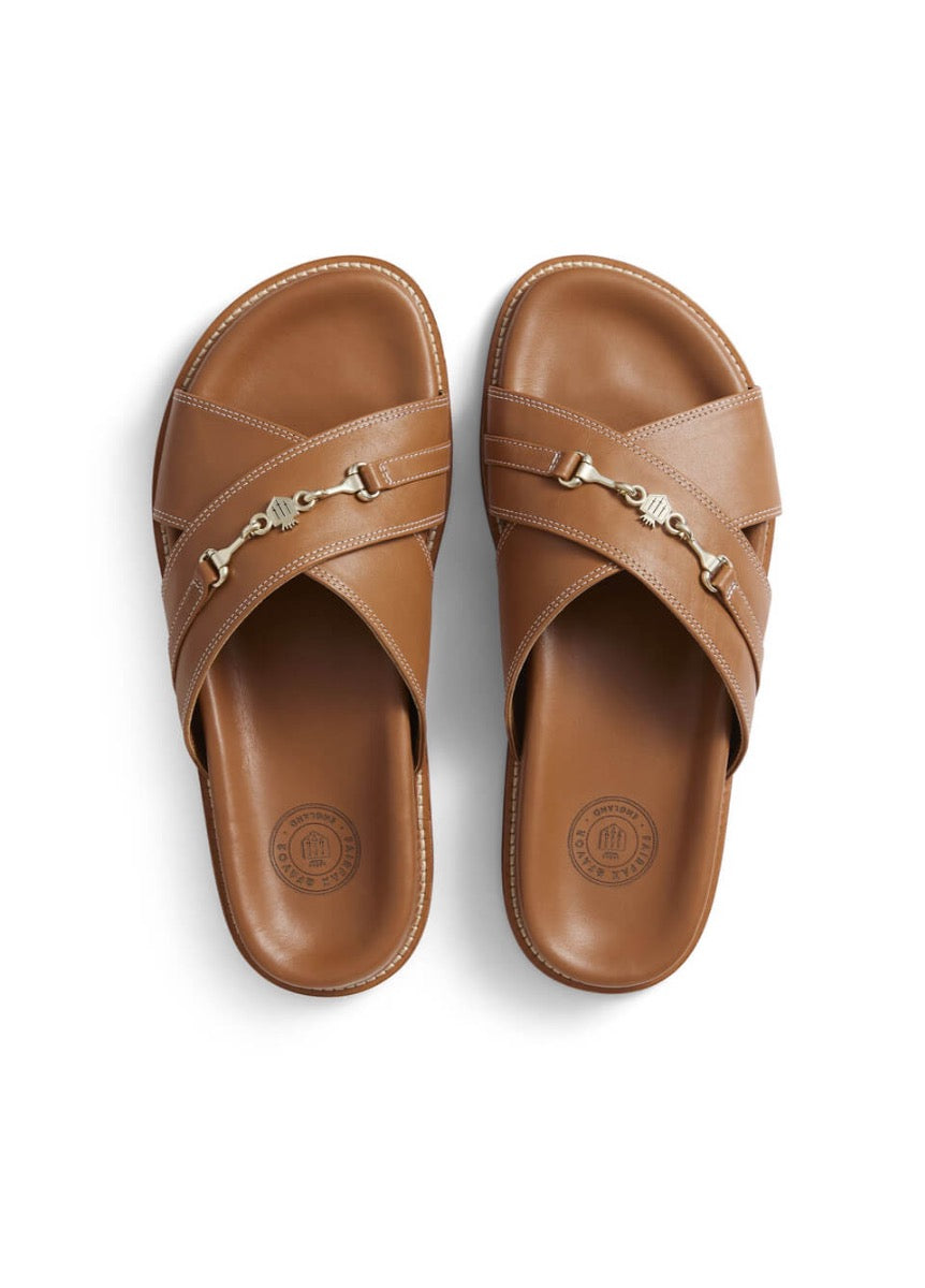 Fairfax & Favor Southwold Sandal - Tan Leather
