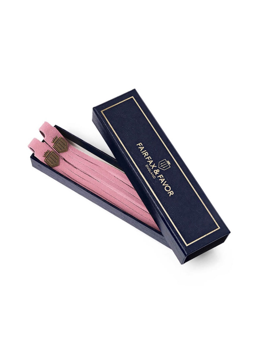 Fairfax & Favor Suede Boot Tassels - Blush Pink
