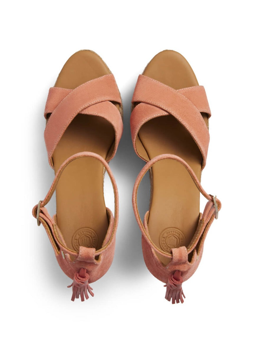 Fairfax & Favor Valencia Wedge - Melon