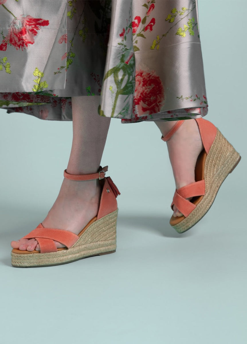 Fairfax & Favor Valencia Wedge - Melon
