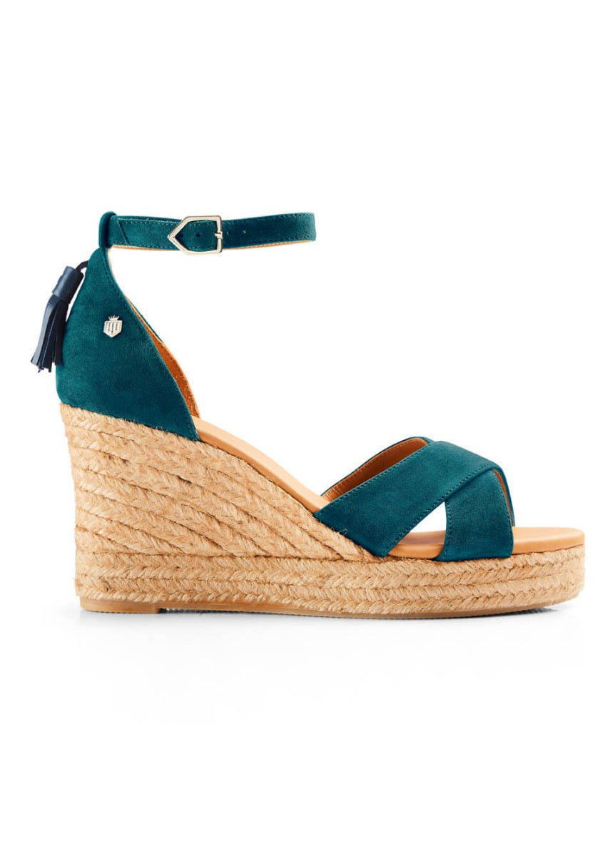 Fairfax & Favor Valencia Wedge - Ocean