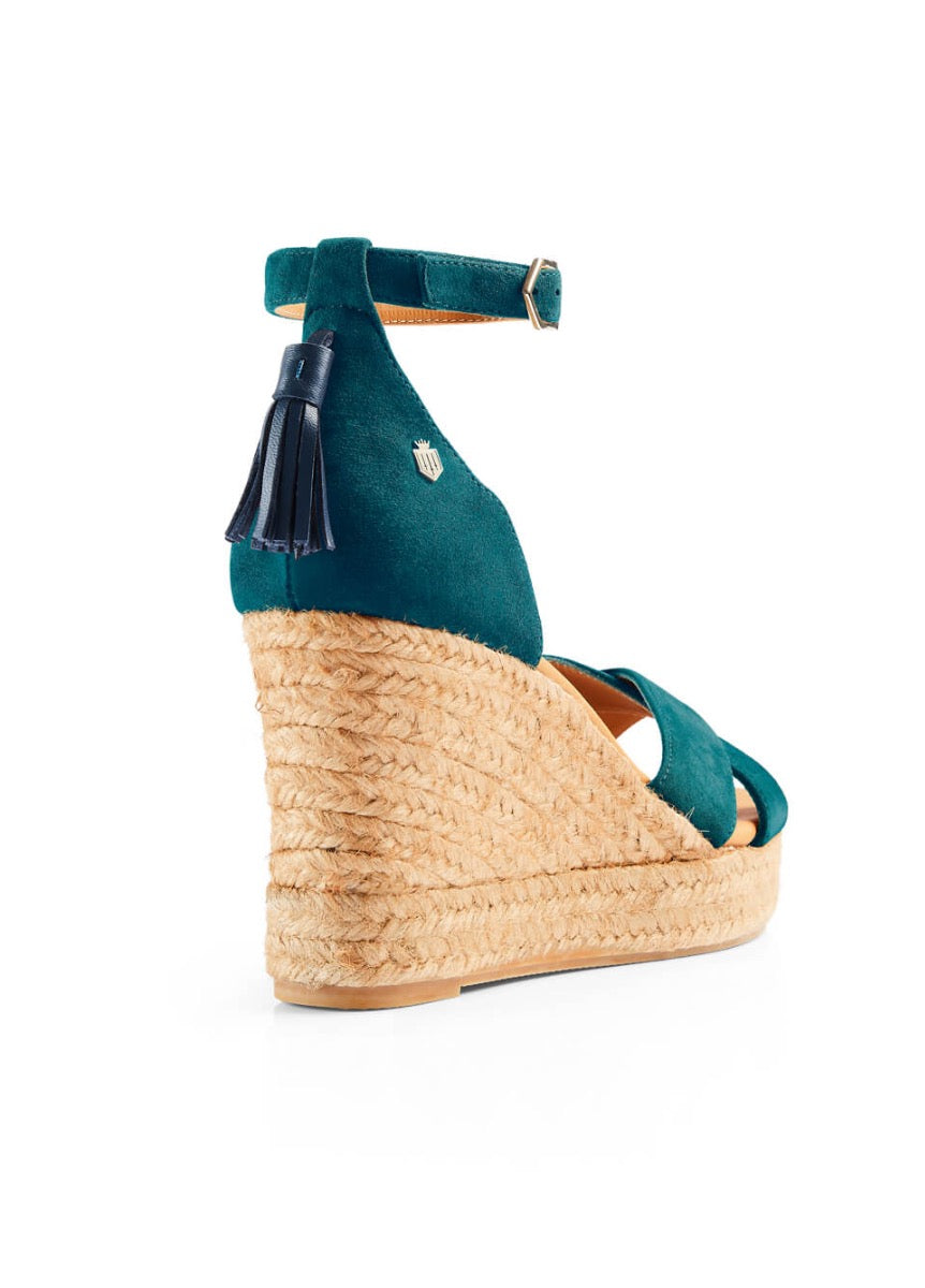 Fairfax & Favor Valencia Wedge - Ocean