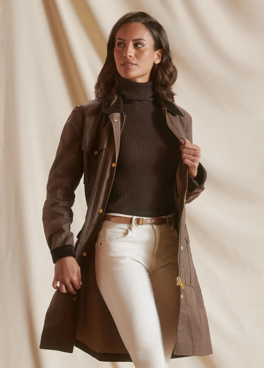 Fairfax & Favor The Violet Wax Coat - Bracken