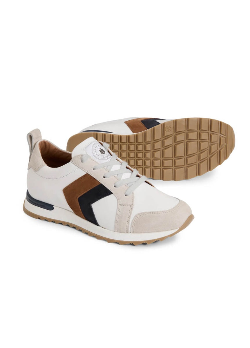 Fairfax & Favor Xandra Trainers - White/Tan/Navy