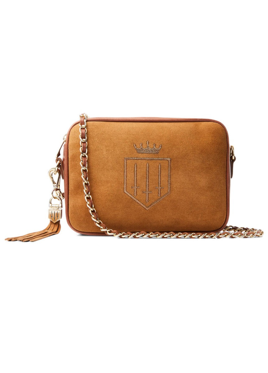 Fairfax & Favor Finsbury Suede Handbag - Tan