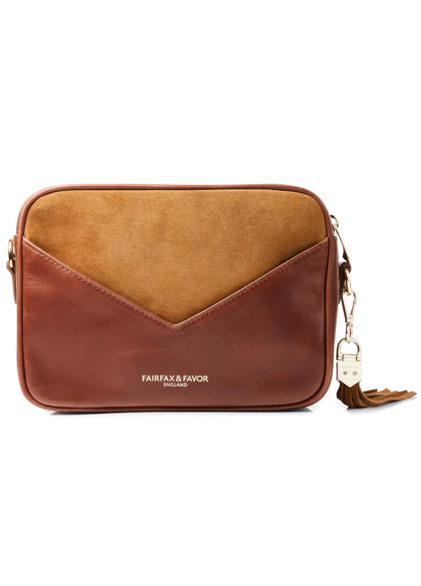 Fairfax & Favor Finsbury Suede Handbag - Tan
