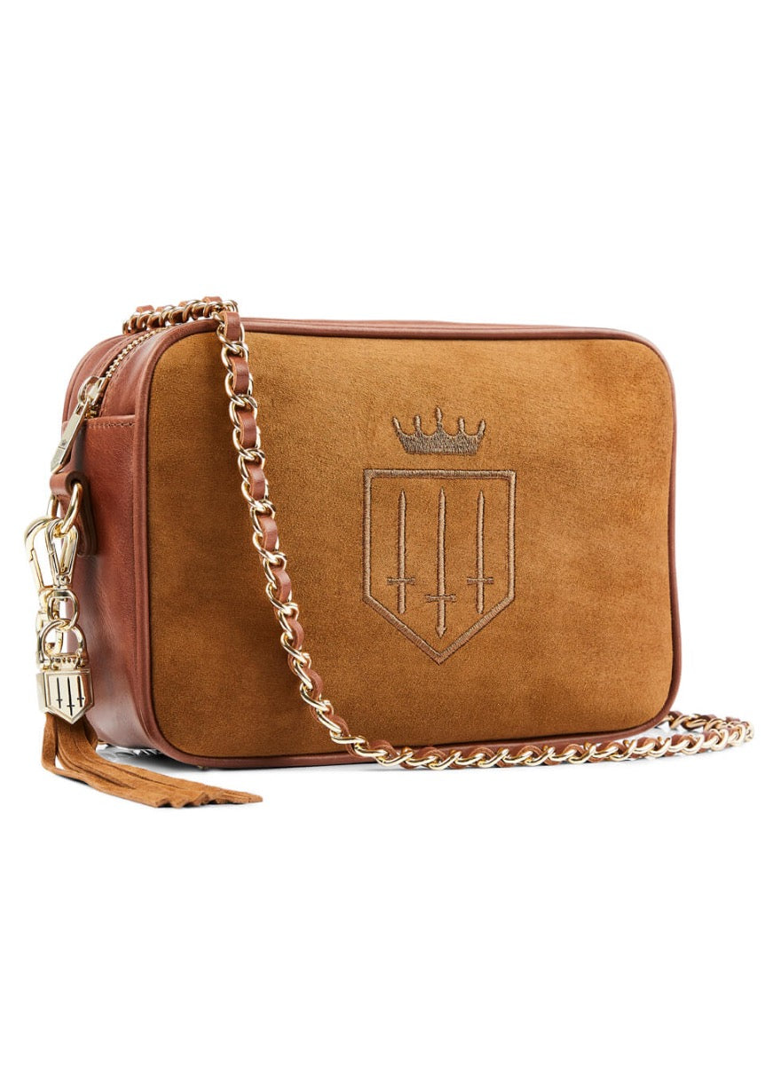 Fairfax & Favor Finsbury Suede Handbag - Tan