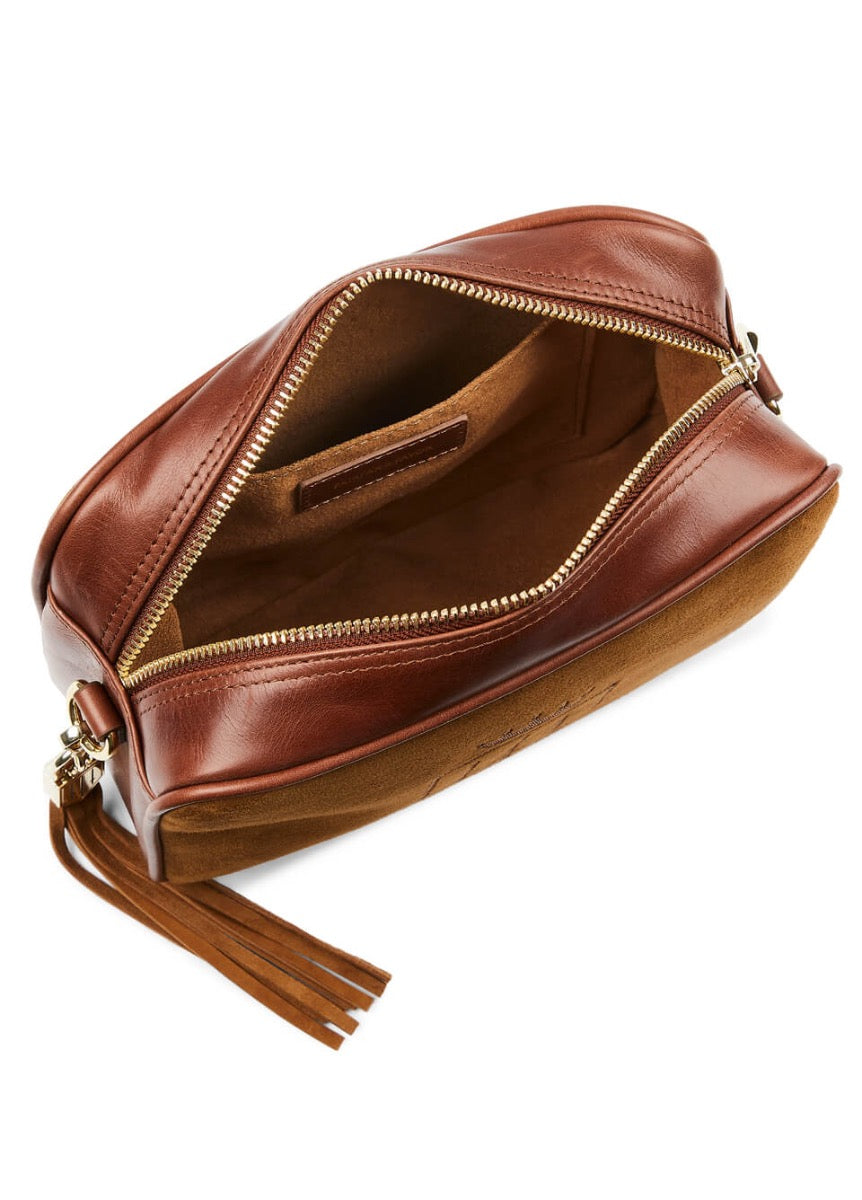 Fairfax & Favor Finsbury Suede Handbag - Tan