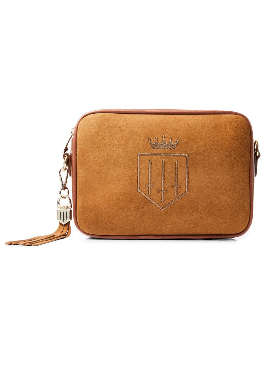 Fairfax & Favor Finsbury Suede Handbag - Tan