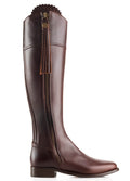 Fairfax & Favor Leather Flat Regina - Mahogany