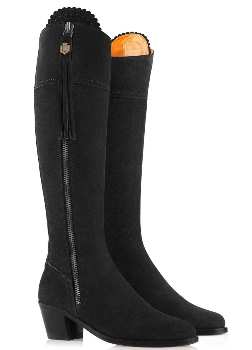 Fairfax & Favor Heeled Regina Boot - Black