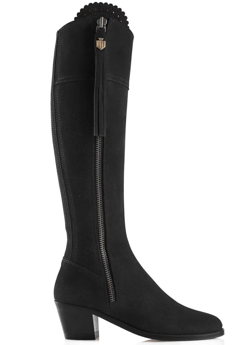 Fairfax & Favor Heeled Regina Boot - Black