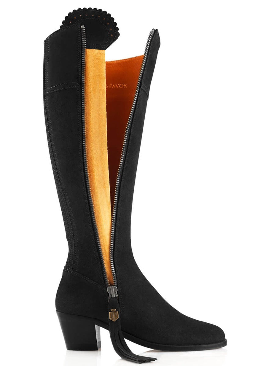 Fairfax & Favor Heeled Regina Boot - Black