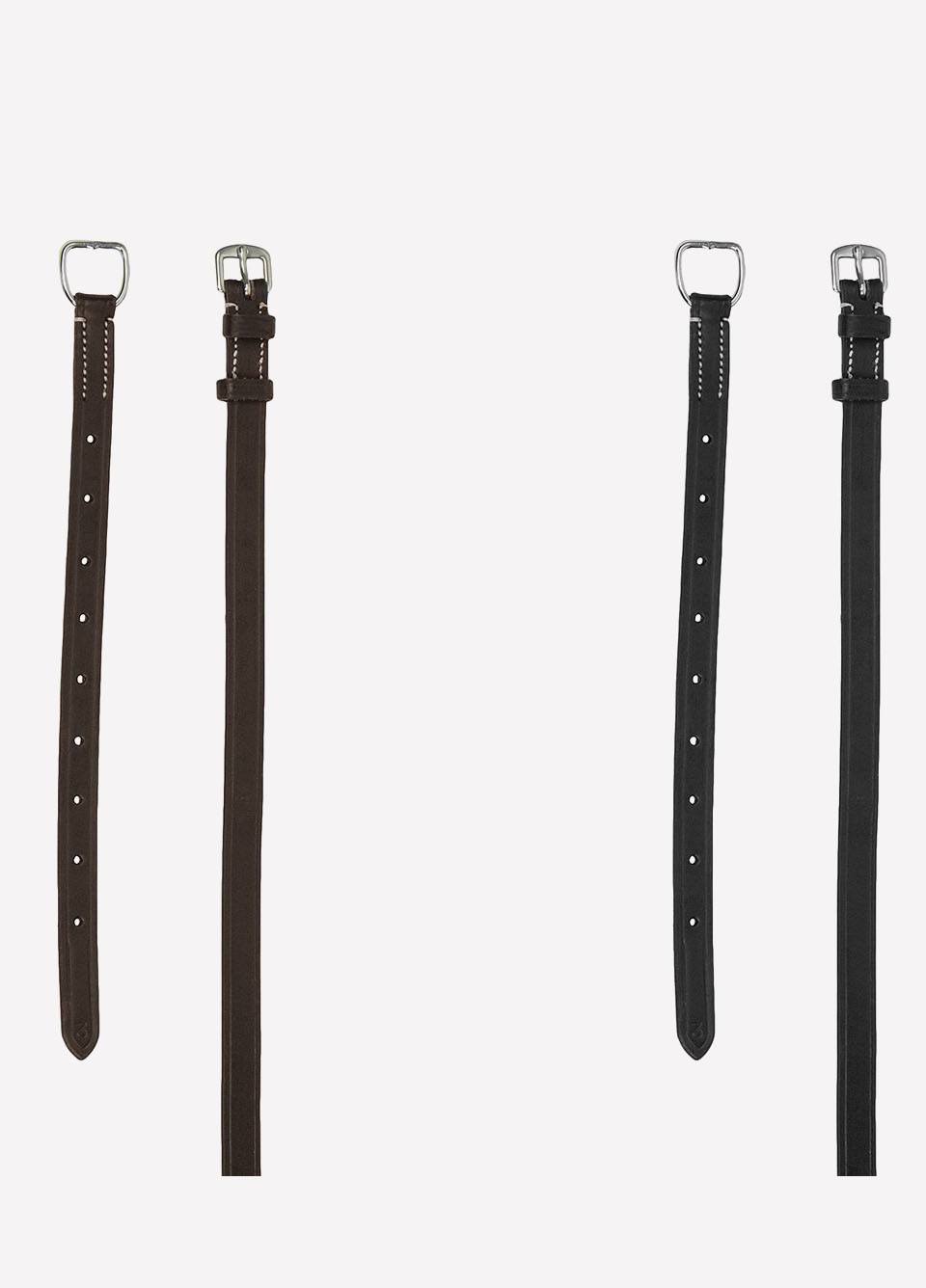 Ps of Sweden Flat Throatlash with Light Stitches - Brown