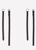 Ps of Sweden Flat Throatlash with Dark Stitches - Black