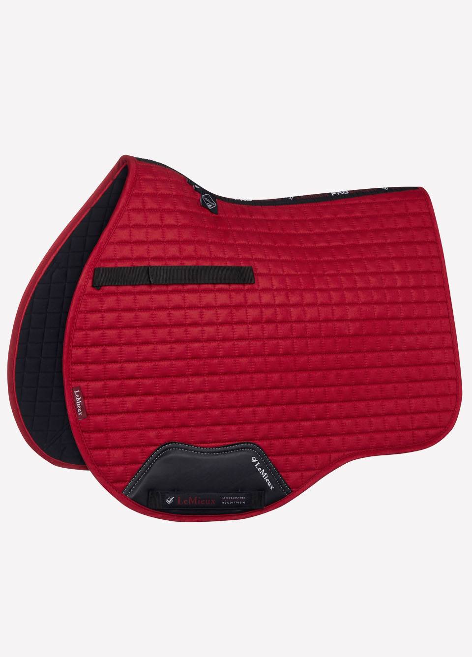 LeMieux ProSport Suede GP Square - Chilli Red