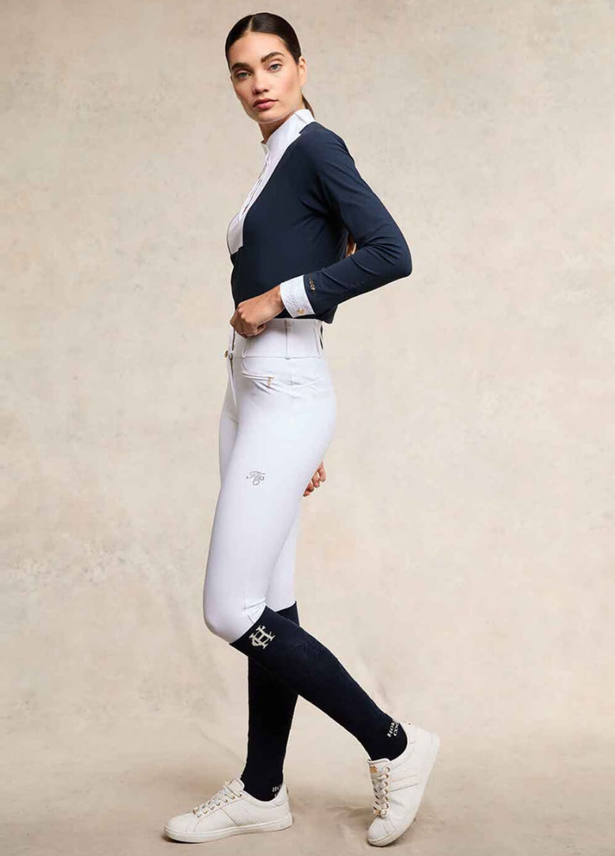Holland Cooper Competition Premium High Rise Breeches - White