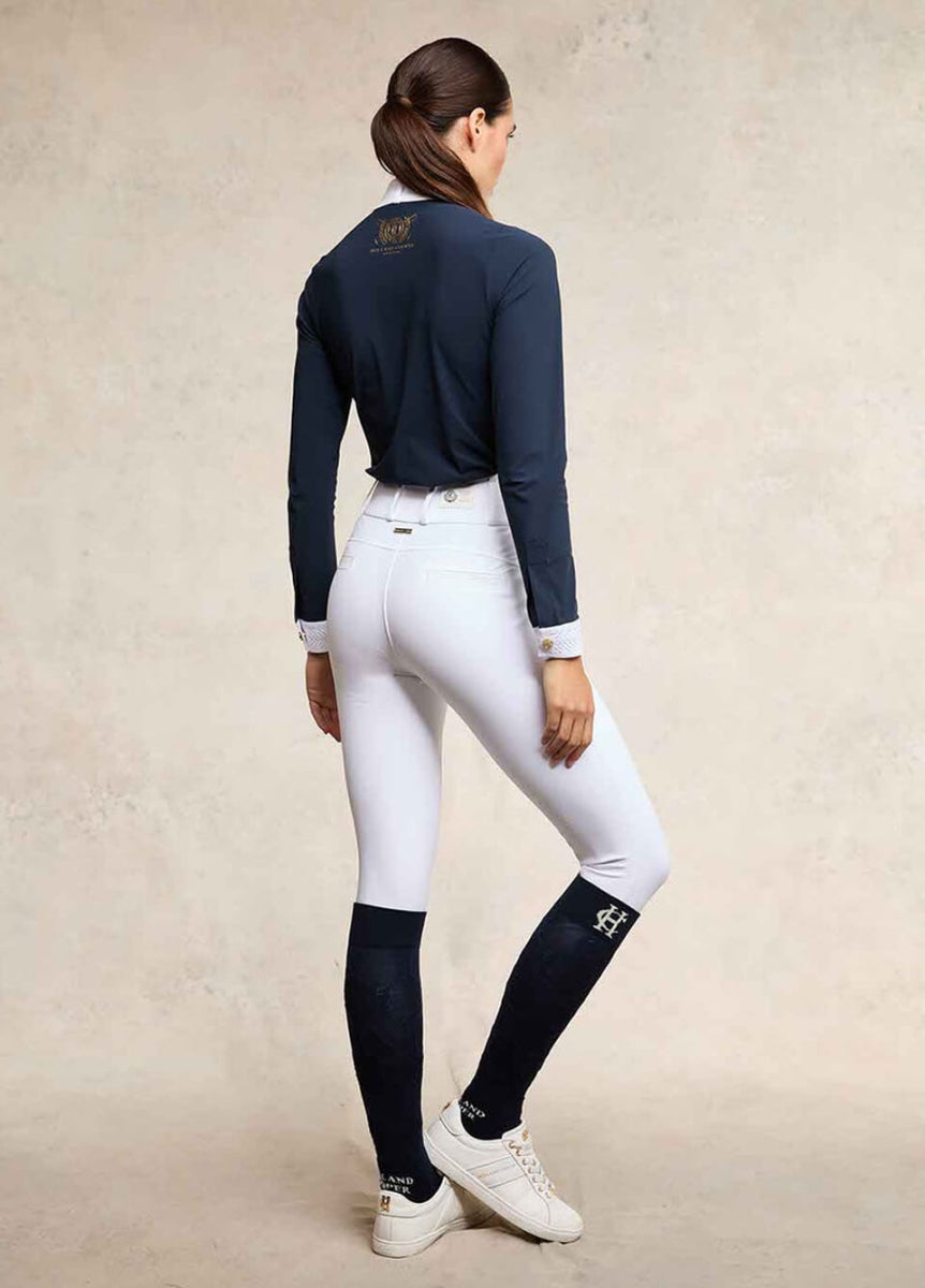 Holland Cooper Competition Premium High Rise Breeches - White