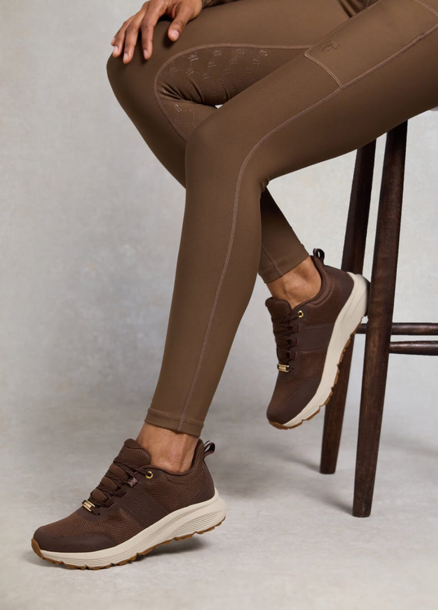 Holland Cooper Burghley Waterproof Trainer - Chestnut