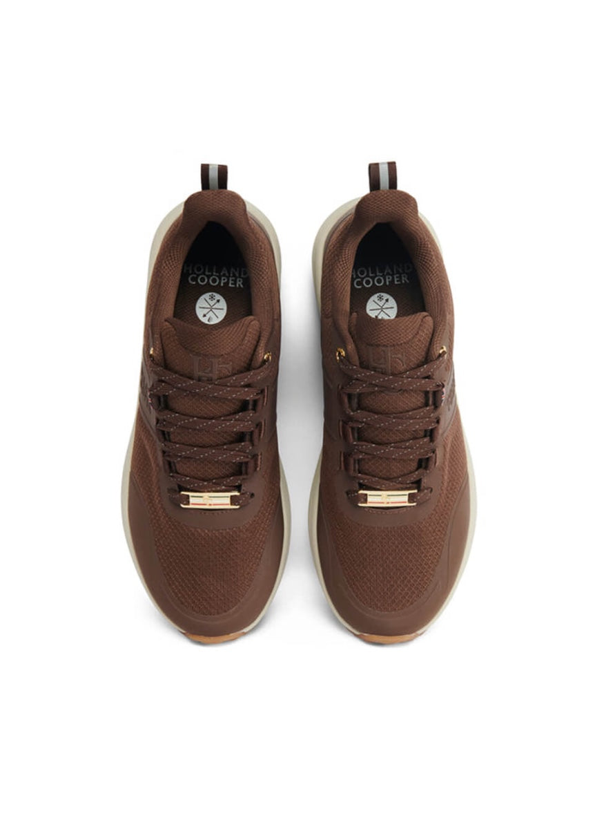 Holland Cooper Burghley Waterproof Trainer - Chestnut