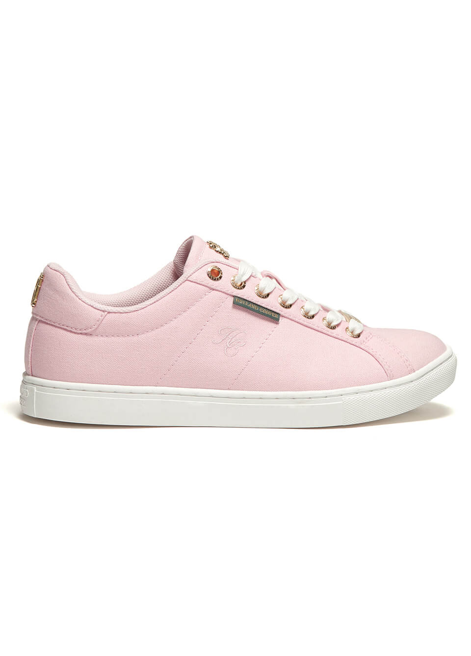 Holland Cooper Chelsea Court Trainers - Soft Pink