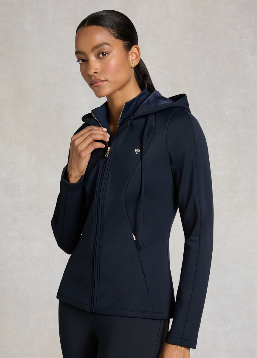 Holland Cooper Chiltern Zip Hoodie - Ink Navy