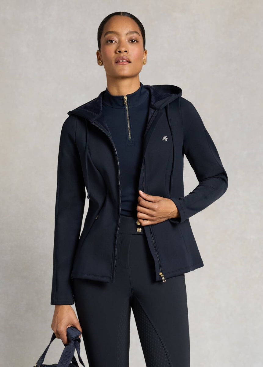 Holland Cooper Chiltern Zip Hoodie - Ink Navy