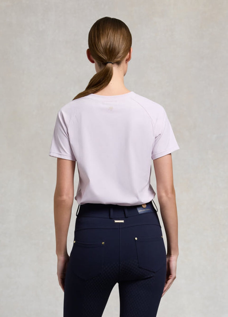Holland Cooper Chiltern Crew Neck Tee - Dawn Pink