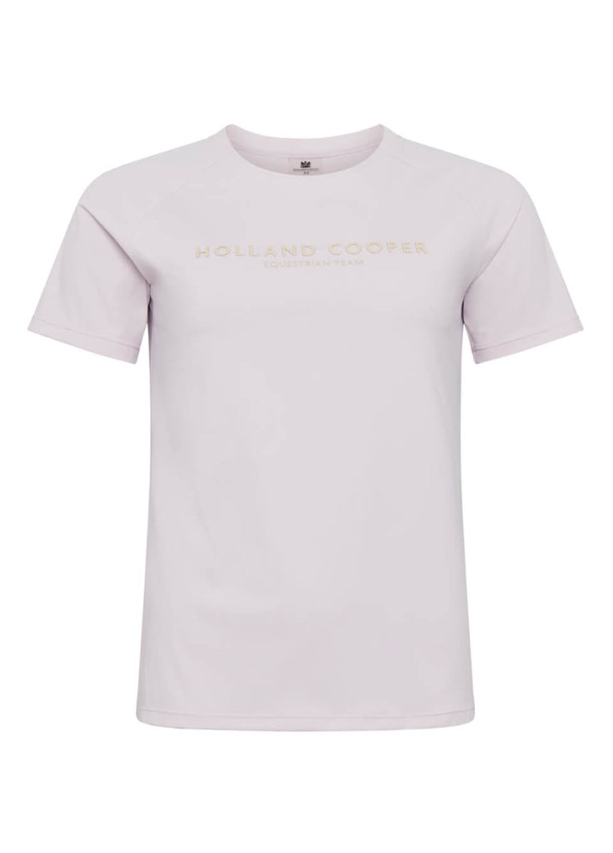 Holland Cooper Chiltern Crew Neck Tee - Dawn Pink