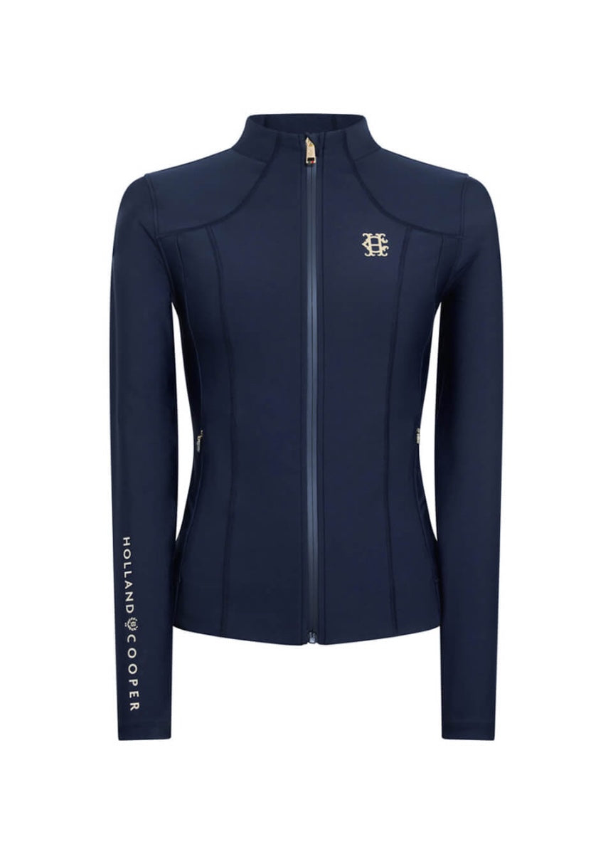 Holland Cooper Chiltern Zip Training Top - Ink Navy