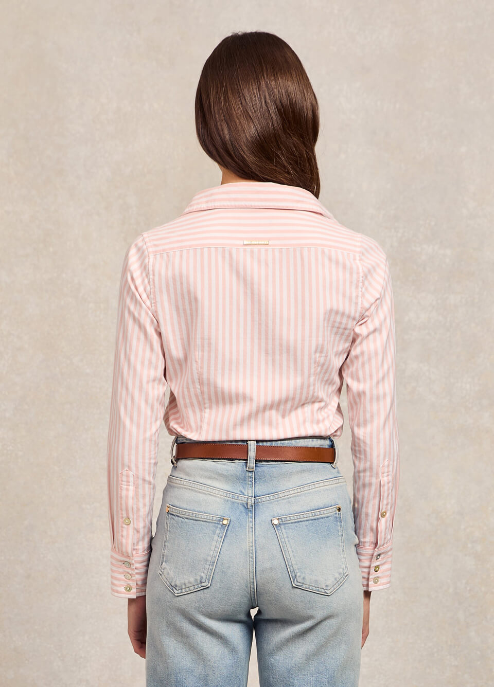 Holland Cooper Classic Button Down Shirt - Pink Stripe