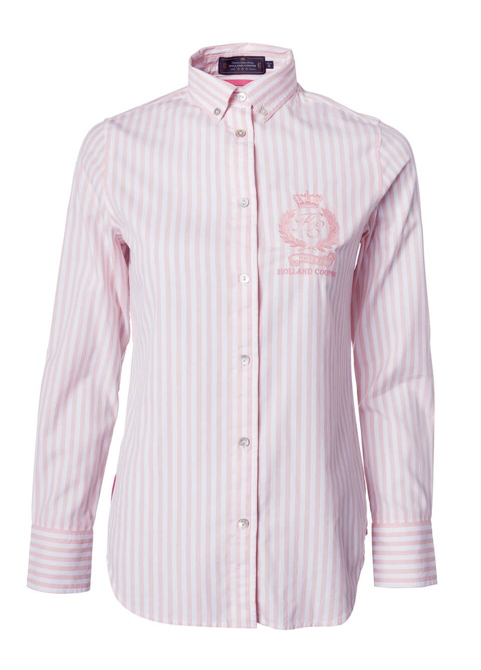 Holland Cooper Classic Button Down Shirt - Pink Stripe