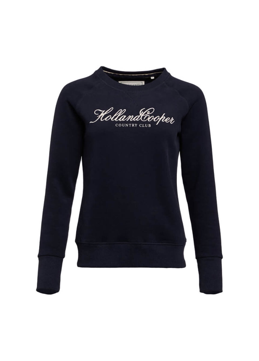 Holland Cooper Country Club Crew Sweat - Ink Navy