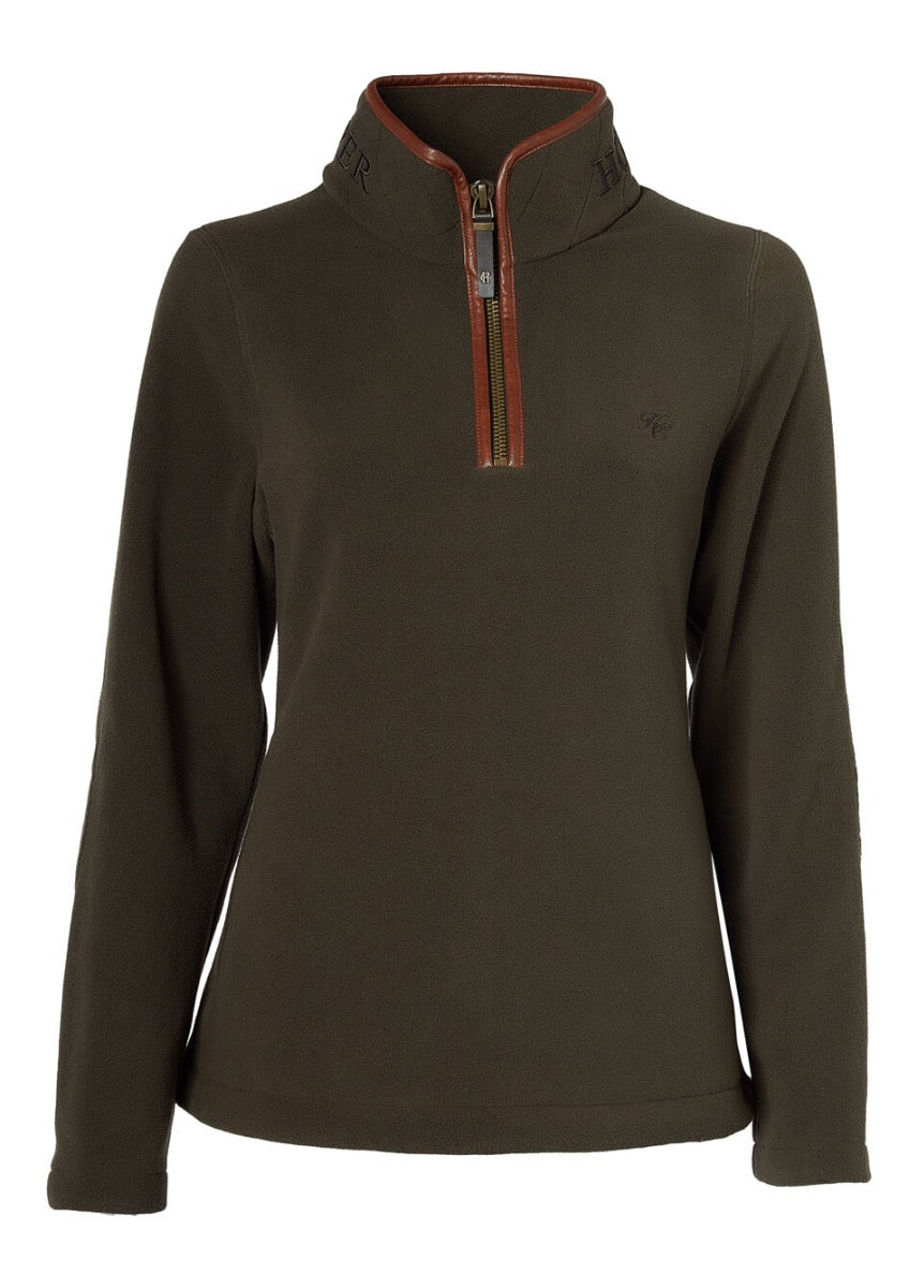 Holland Cooper Country Fleece 1/2 Zip - Khaki