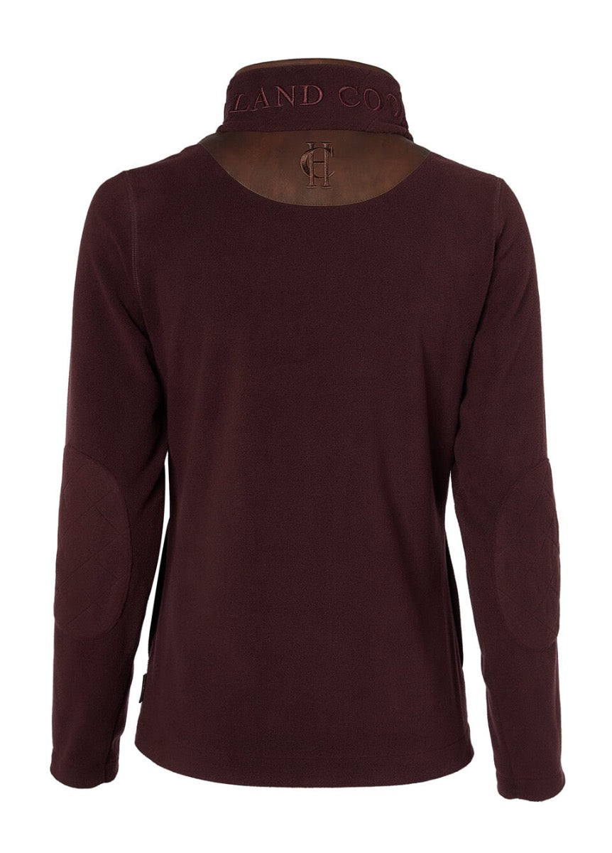 Holland Cooper Country Fleece 1/2 Zip - Mulberry