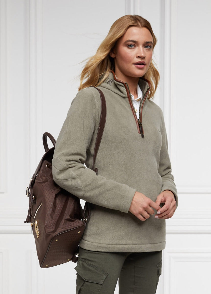 Holland Cooper Country Fleece 1/2 Zip - Sage